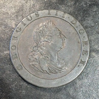 1797 Great Britain One Penny - Lovely Medium Dark Brown - Exact coin shown #Q985 - Image 1 of 2