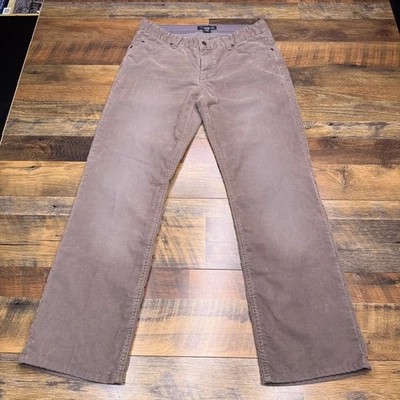 Pantalones de mezclilla Club Monaco de pana para hombre 33 marrón tiro Md  Foto 1 de 4