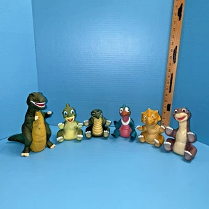 Pizza Hut The Land Before Time vintage 1988 set completo di 6 pupazzi dinosauro - Foto 1 di 14