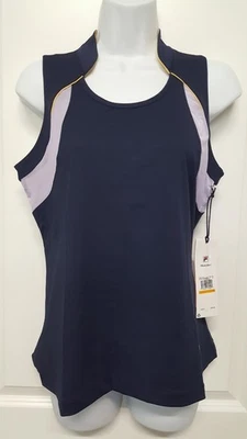 Camiseta sin mangas de tenis para mujer Fila Backspin cobertura completa azul púrpura TW23C162 Foto 1 de 4