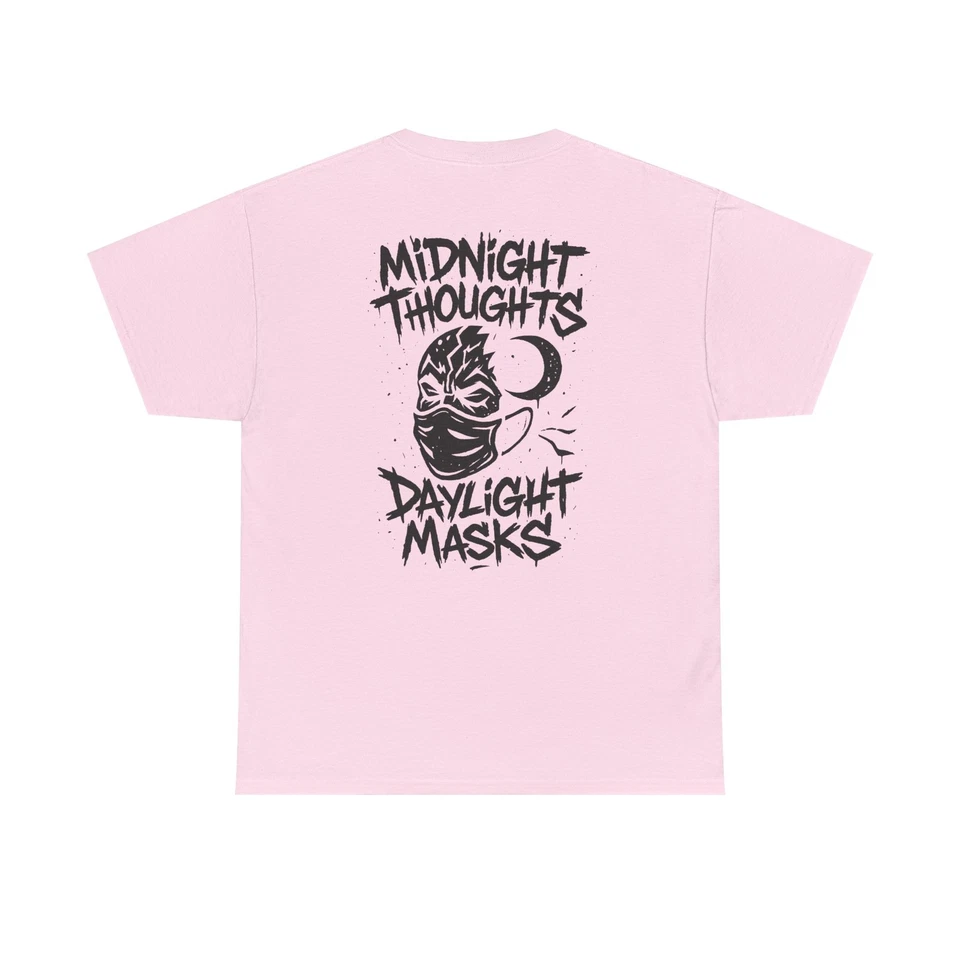 Midnight Thoughts Daylight Masks T-Shirt Unisex Streetwear Statement Shirt Stil - Image 1 of 1