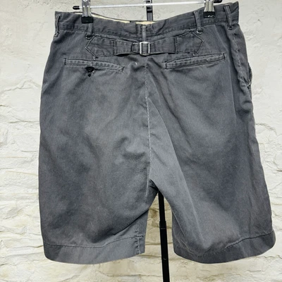 Pantalones Cortos Chinos Sedgefield Vintage Años 50 60 Hebilla Gris Rayas Envejecido Foto 1 de 4