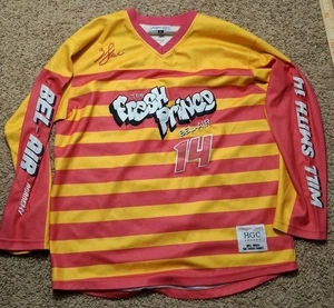 FRESH PRINCE OF BEL-AIR Headgear Classics Hockey gelb pink Trikot gestreift XXL - Bild 1 von 14