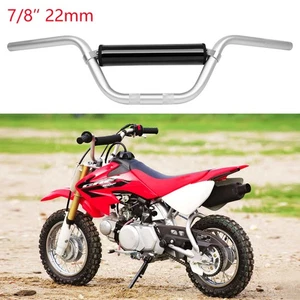 7/8" 22mm Dirt Bike Handlebars For Honda CRF50F CRF70F CRF80F CRF100F CRF110F - Picture 1 of 16