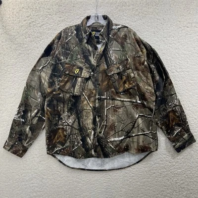 Scent Shield Shirt Men Large S3 Real Tree Camo Bone Collector Button Up Hunting - Image 1 of 4