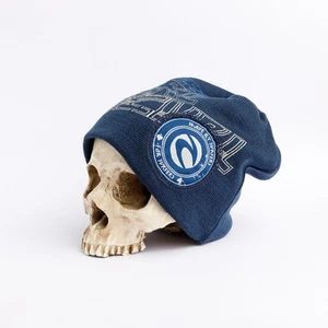 Vintage Rip Curl Skull Cap Beanie 90s Y2K Surf Skatewear Logo Blue - Imagen 1 de 10