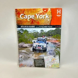 Hema Maps Cape York Atlas y libro guía libro de bolsillo espiral superior 15 4x4 viajes unidad - Imagen 1 de 12