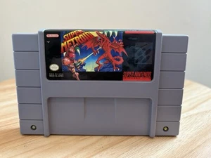 Super Nintendo Super Metroid Cartridge ONLY SNES 1994 Made In Japan SNS-RI-USA - Picture 1 of 11