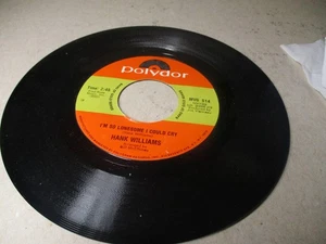 HANK WILLIAMS Cold Cold Heart Polydor 45 RPM Record Country H129 HW - Picture 1 of 2