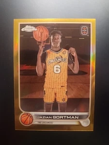 2022-23 Topps Chrome OTE Overtime Elite Jazian Gortman #46 Gold /50 MINT RC - Bild 1 von 4