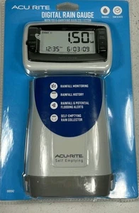 NEW AcuRite Wireless Digital Rain Gauge w/ Self-Emptying Collector N.O.S. - Picture 1 of 2