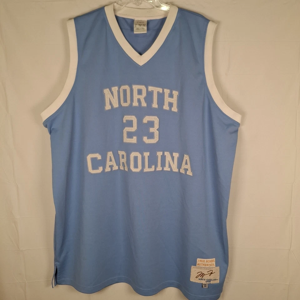 True School Basketball Jersey North Carolina M. Jordan #23 (1982) Size 4XL (58) - Image 1 of 4