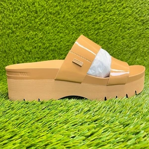 Reef Cushion Vista Higher Womens Size 9 Brown Classic Outdoor Platform Sandals - Picture 1 of 10