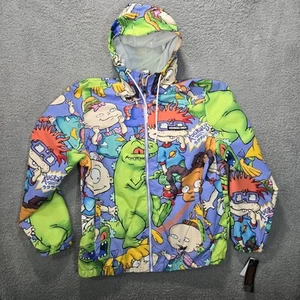NWT Members Only X Nickelodeon Rugrats Men's US XL All Over Windbreaker Jacket - Picture 1 of 12