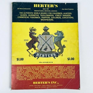 Catálogo Vintage Herters 1976 Nº 86 Aparejos de Pesca Tiro con Arco Barcos de Caza Camping - Imagen 1 de 17