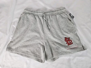 Neu mit Etikett! Original MLB St. Louis Cardinals graue Damen-Sweatshorts Größe Large - Bild 1 von 8