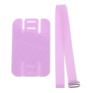 Phone Grip Strap Wrist Strap Silicone Elastic Cord with Card Holder Purple 1Pcs - Photo 1 sur 5