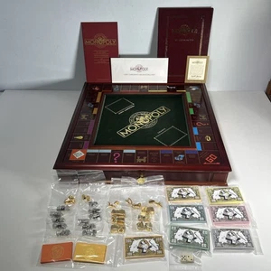 1991 Franklin Mint Monopoly Collectors Edition Holz Brettspiel komplett - Bild 1 von 24
