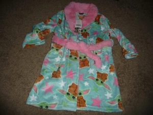 NEW NWT Girls size 6 fluffy Yoda Mandalorian robe with belt - Picture 1 of 1