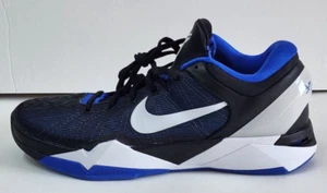 NIKE ZOOM KOBE VII DUKE BASKETBALL SHOES MEN SIZE 10.5  BLACK  DEADSTOCK 2011 - Picture 1 of 6