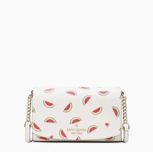 Bolso Bandolera KATE SPADE Staci Sandía Fiesta Estampado Pequeña Solapa KB557 - Imagen 1 de 5