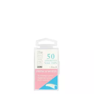 The Edge Nails French White Assorted Nail Tips Size 8 (50 Pack) - Picture 1 of 1