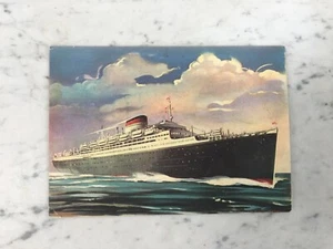VECCHIA CARTOLINA ITALIA NAVIGAZIONE SATURNIA VULCANIA NAVI SHIPS OLD POSTCARD - Picture 1 of 2