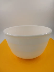 Vtg GE Milk Glass White Mixing Bowl Graduated Ribbed General Electric - Picture 1 of 4