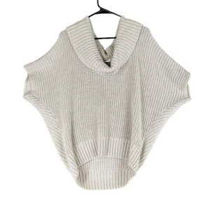 Trina Turk Women’s Beige 100% Merino Wool Sweater Cozy Oversized Capsule Neutral - Picture 1 of 12