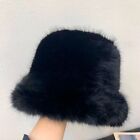 Fashion Imitation Fur Luxury Bucket Hat Fisherman Hat Fur Cap Rabbit Fur