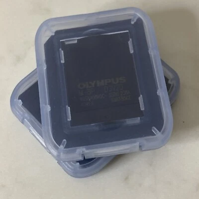 Two Olympus 8MB M-8P D3V20 Smartmedia memory cards in Cases Digital Camera (M) - Image 1 of 4