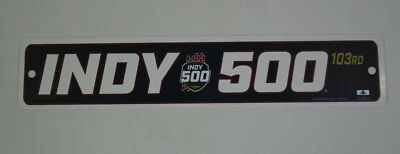  Letrero de coleccionista de plástico para evento de carrera Indianapolis 500 103RD 2019 Foto 1 de 4