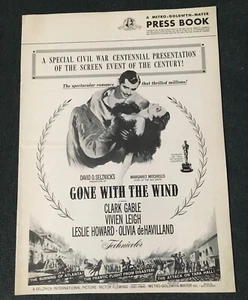VINTAGE! GONE WITH THE WIND 1961R ORIGINAL NM/UNCUT 16 PAGE CENTENNIAL PRESSBOOK - Picture 1 of 6