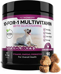 PetHonesty 10for1 Multivitamin with Glucosamine for Dogs Joint Supplement (90ct)
