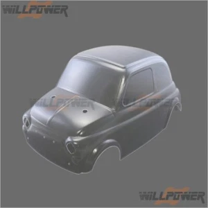 Fiat Abarth 595 carrosserie transparente avec décalcomanie (175 WB) #CQ0902 (RC-WillPower) CEN Q-Series - Photo 1 sur 5