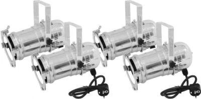4 x EUROLITE PAR-30 Spot silber - Bild 1 von 4