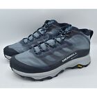 Merrell Womens Size 10.5 Moab Speed GTX Gore-Tex Navy Mid Hiking Boots Shoes