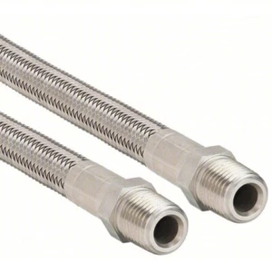 EATON Flexible Hose Assembly: 3/16 in Hose Inside Dia., 18 in Hose Lg(C) - Picture 1 of 5