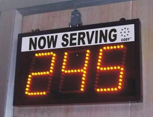 Token Number Display System, 4" High Digits. LED Number Display. 3 Digit Display - Picture 1 of 3