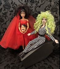 Beetlejuice & Lydia One-Of-A-Kind Art Dolls Movie Character Barbie