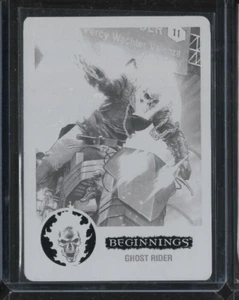 Placa de impresión negra 1/1 Ghost Rider 2023 Marvel Beginnings Vol 2 Serie 2 - Imagen 1 de 2