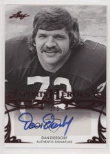 2013 Leaf Sports Heroes Red /3 Dan Dierdorf #BA-DD1 Auto HOF
