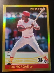 2018 Panini Donruss Retro 1984 Press Proof Gold /99 Joe Morgan ⚾️🔥💯REDS!! - Bild 1 von 1