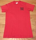 Vintage 70s Sportswear II  50/50% Cotton/Poly Red Paper Thin T Shirt. Size Small
