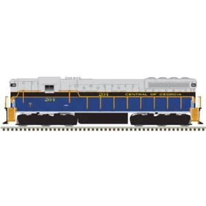 N Scale Atlas 40005310 EMD SD9 Silver Central of Georgia Rd# 204 DCC Ready - Picture 1 of 2