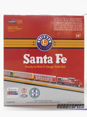 LIONEL SANTA FE AUTORACK LIONCHIEF TRAIN SET bluetooth freight auto 2323030 NEW - Image 1 of 3