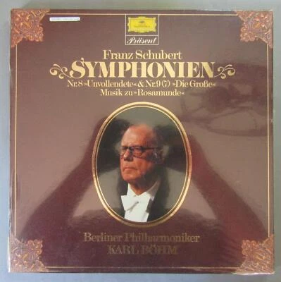A542 Schubert Symphonies Nr. 8 & Nr. 9 (7) Bohm 2LP DGG 2726 502 Stereo SEALED - Image 1 of 2