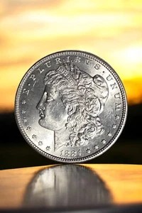 1884-P Morgan Silver Dollar Gem Brilliant Uncirculated Mint State - Picture 1 of 2