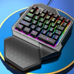 Gaming Keyboard Single Hand Cord 35 Key One Hand Keyboard for Laptop Desktop PC - Picture 1 of 8