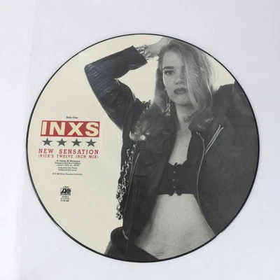 Vintage INXS Picture Disc Vinyl New Sensation Guns In The Sky 1988 Rock Album - Image 1 of 4